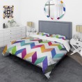 Bedding Sets| Designart Designart Duvet covers 3-Piece Multi-color King Duvet Cover Set - CC67224