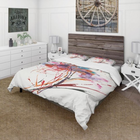 Bedding Sets| Designart Designart Duvet covers 3-Piece Multi-color Queen Duvet Cover Set - RO66541