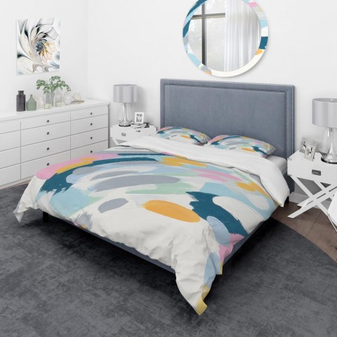 Bedding Sets| Designart Designart Duvet covers 3-Piece Multi-color Twin Duvet Cover Set - DZ65900