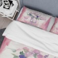 Bedding Sets| Designart Designart Duvet covers 3-Piece Pink King Duvet Cover Set - NC40047