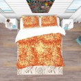 Bedding Sets| Designart Designart Duvet covers 3-Piece Red King Duvet Cover Set - LZ12631