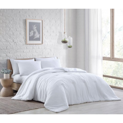 Bedding Sets| Geneva Home Fashion Annika 3-Piece White King Comforter Set - QC46548