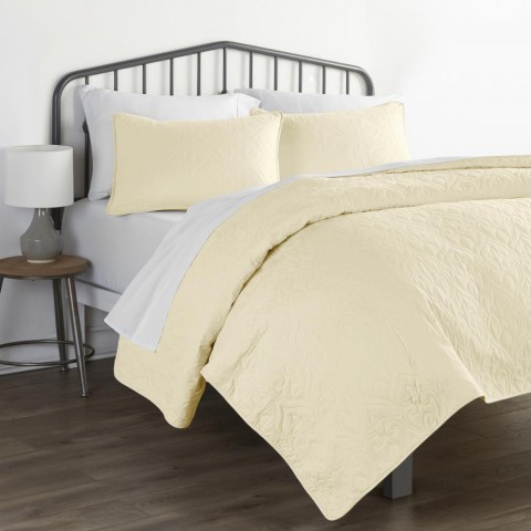 Bedding Sets| Ienjoy Home Home 3-Piece Yellow King/California King Quilt Set - LJ13668