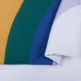 Bedding Sets| Makers Collective Rainbow comf st 3-Piece White Full/Queen Comforter Set - KN88548