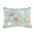 Bedding Sets| Modern Heirloom Starfish Shells 3-Piece Blue King Quilt Set - YM16538