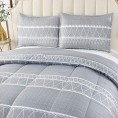 Bedding Sets| Shatex Bedding-Set Gray Queen Comforter Set - OK47447