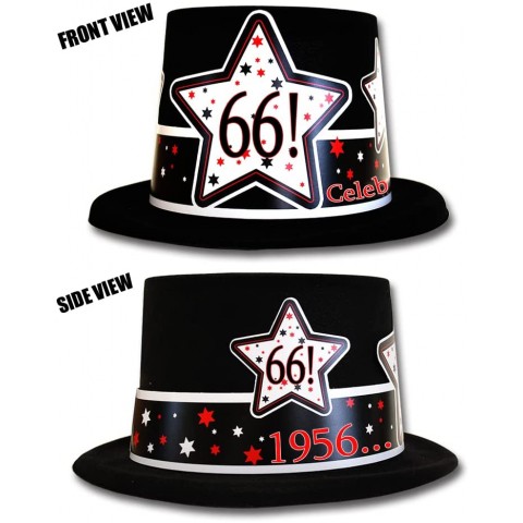 1956 66th Birthday Top Hat Each by Partypro