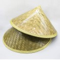2 Pack Chinese Bamboo Farmer Rice Hat Oriental Asian Japanese Garden Fish Conical Cap Funny Party Hat Green