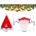 2021 Christmas Santa Hat Mask Christmas Mask Limited Edition Hats Novelty Snowman Party Hats with Mask Xmas Gifts Decorations