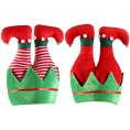 2pcs set 3D Christmas Sweater Party Elf Hat Christmas Creative Spirit Hat Adult Funny Decorations