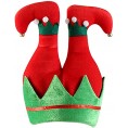2pcs set 3D Christmas Sweater Party Elf Hat Christmas Creative Spirit Hat Adult Funny Decorations