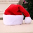 4 Pack Plush Santa Hat,Christmas Hats for Adults Kids Classic Red Xmas Holiday Hats for Party Costume