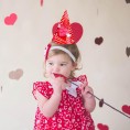 4Pcs Valentine's Day Cone Party Hats Photo Props Be Mine Red Lip Kiss XOXO Love Heart Shape Hat Romantic Decorations Caps Special Night for Couple Conversation Wedding Engagement Anniversary Party 8 Inch
