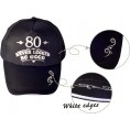 80th Birthday Gifts for Men 80th Birthday Hat and Sash Men 80 Never Looked So Good Baseball Cap and Sash 80th Birthday Party Supplies 80th Birthday Party Decorations 80th Birthday Accessories