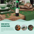 ABOOFAN 1 Set St Patricks Day Wine Bottle Stoppers Mini Green Hat Glitter Bow Tie Decorations for St Patricks Day Irish Party Favors Gifts Table Decoration