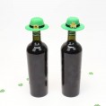 ABOOFAN 6Pcs St. Patricks Day Mini Party Hats Bowknot and Bow Tie Green Shamrock Leprechaun Hats Wine Bottle Topper DIY Decoration for Patty Day Dolls Craft Projects