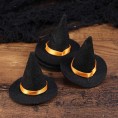 Amosfun 6pcs Mini Halloween Wine Bottle Covers Witch Hats Wine Bottle Decor for Halloween DIY Home Party Decorations Black