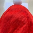 Amosfun Christmas Santa Baseball Cap Xmas Party Hat Plush KFC Catering Chef Hat Christmas Hat Chrstmas Costume Accessory