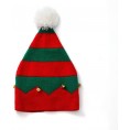 Christmas Elf Knitted Hat,Xmas Santa Hat Knit Cap,Kids Bells Elves Crochet Party Hat,for Children1 to 6 Years Old