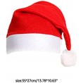 Christmas Hat Bulk 12Pcs Christmas Hats Plush Santa Hats for Christmas Costume Party Supplies Santa Hats for Adults