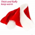 Christmas Hat Santa Hat Xmas Holiday Hat for Adults  Unisex Velvet Comfort Christmas Hats Extra Thicken Classic Fur for Christmas New Year Festive Holiday Party Supplies