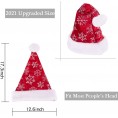 Christmas Santa Hat Snowflakes Santa Hat Luxury Plush Hat for Christmas Costume Christmas Party Supplies