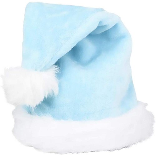 Christmas Santa Hat Soft Plush Xmas Hat for Unisex Adults New Year Festive Party