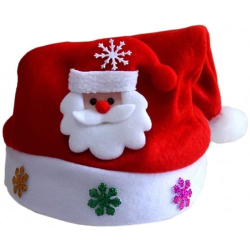 Christmas Santa Hats Flashing Party Hats Luminous Santa Hat for Adults Xmas Holiday Party Costume Santa Claus
