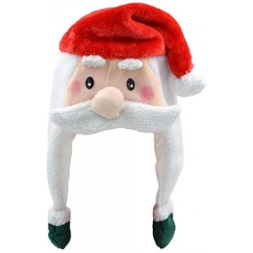 Christmas Santa Hats Plush Party Hats Headwear for Adults Children Xmas Holiday Party Costume Santa Claus