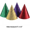 Creative Converting Prismatic Party Hats 24 ct