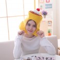 Cute Party Hat Birthday Cake Hat Pudding Cheese Hat Photo Holiday Prop Christmas Halloween Prop