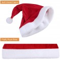Cuteadoy Santa Hats,5Pack Xmas Hats Classic Comfortable Christmas Hat One Size Fits All for Christmas Holiday Favors and Party Supplies