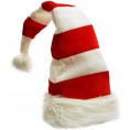 GenMo Lustige Weihnachts-Elfenhüte für Süßigkeiten-Urlaubsmotiv rot und weiß lange gestreifte Nikolausmütze für Weihnachten Party als Foto-Requisiten 2 Stück
