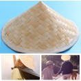 Healifty 2pcs Chinese Bamboo Cone Hat Kids Party Hats Asian Hat Rice Paddy Hat Rice Farmer Hat Oriental Coolie Bamboo Woven Sun Hat Fishing Rice