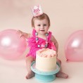 Kronenhut für den 1. Geburtstag – Party-Stirnband mit Motto-Hut den jeder verwenden kann – beste Foto-Requisiten und Kulissen-Kuchen-Smash – reine Party-Dekorationen Rosa-Weiß