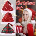 LLSDHA Fashion Design Cute Thick Red Plaid Snowflake Christmas Hat Ornament Party Christmas Hat Party Decoration Accessories Color : B