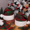 MCEAST 4 Pack Christmas Santa Hats Unisex Christmas Hats for Party Favor Holiday Supply