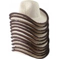 Mini Cowboy Rodeo Hats 2 inches Tall Size 12 Pack Beige 12