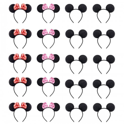 NEWTGAN 20 PCS Mouse Ears for Birthday Party Theme Park Costume Play Celebration for Boys and Girls …