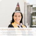 NOLITOY 24Pcs Graduation Cone Hat Paper Circular Cone Party Hats 2022 Graduation Party Favor Supplies Photo Props
