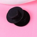 NUOBESTY 50pcs Mini Plastic Top Hats Black Snowman Hats Christmas Wine Bottle Decor Party SuppliesSize M
