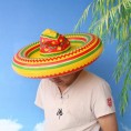 NUOBESTY Inflatable Sombrero Mexican Hat Blow Up Caps Headdress Ornament for Cinco De Mayo Fiesta Theme Party Costume