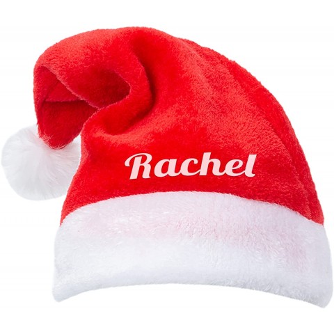 Personalized Santa Hat Christmas Hats with Name Photo Customized Christmas Party hat for Adult Kid