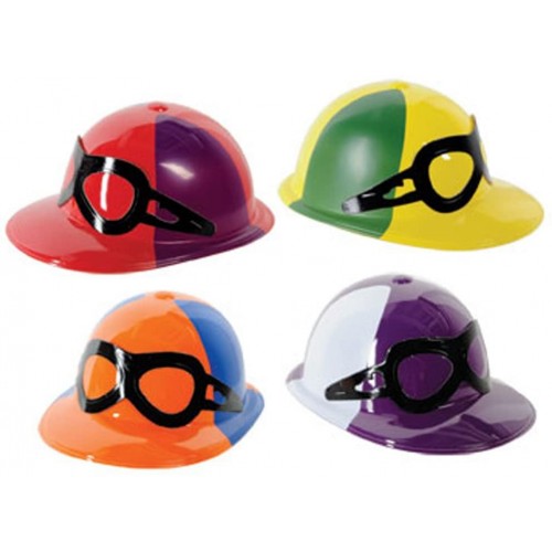Plastic Jockey Helmets asstd colors Party Accessory 1 count
