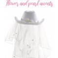 Pop Fizz Designs Bachelorette Cowgirl Hats Includes Bride White Cowboy Hat and Cowgirl Hats
