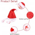 PORRUNNY 16 "Big Red Canary Braided Hat Luxury Plush Hat for Christmas Costume Christmas Party Supplies