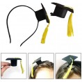 PRETYZOOM 2022 Graduation Party Supply Costume Accessories Hat Hair Clip and Doctorial Hat Headband Graduation Party Headwear