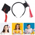 PRETYZOOM 2022 Graduation Party Supply Costume Accessories Hat Hair Clip and Doctorial Hat Headband Graduation Party Headwear