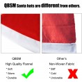 QBSM Bulk Christmas Santa Hats Bells for Adults Classic Red Xmas Holiday Hats for Party Costume