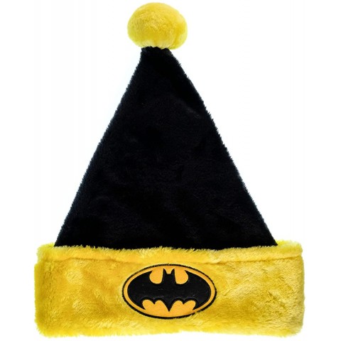 Ruz Batman Logo Christmas Hat 16" Santa Hat Holiday Party Costume or Home Decoration Black